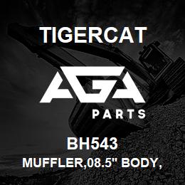 BH543 Tigercat MUFFLER,08.5'' BODY, 4''ID OFFSET ENDS | AGA Parts