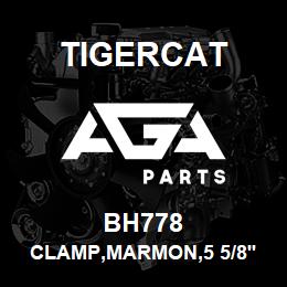 BH778 Tigercat CLAMP,MARMON,5 5/8''IDX7/16'' WIDE,SS | AGA Parts