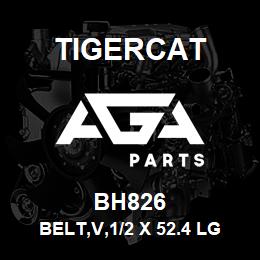 BH826 Tigercat BELT,V,1/2 X 52.4 LG | AGA Parts