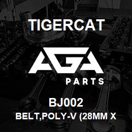 BJ002 Tigercat BELT,POLY-V (28MM X 1615MM X 8RIB) | AGA Parts