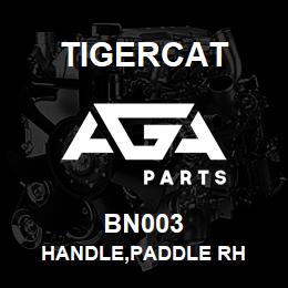 BN003 Tigercat HANDLE,PADDLE RH | AGA Parts