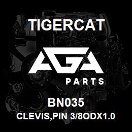 BN035 Tigercat CLEVIS,PIN 3/8ODX1.06LG >> | AGA Parts