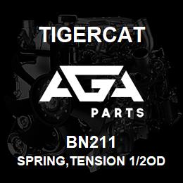 BN211 Tigercat SPRING,TENSION 1/2OD X 3LG 0.072GA | AGA Parts