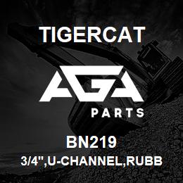 BN219 Tigercat 3/4'',U-CHANNEL,RUBBER | AGA Parts