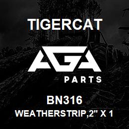 BN316 Tigercat WEATHERSTRIP,2'' X 1-1/2'' | AGA Parts