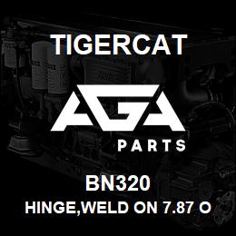 BN320 Tigercat HINGE,WELD ON 7.87 OVERALL(KANBAN ITEM) | AGA Parts