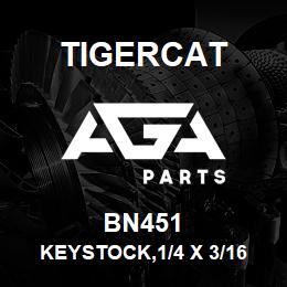 BN451 Tigercat KEYSTOCK,1/4 X 3/16 X 1/2 LNG | AGA Parts