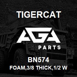 BN574 Tigercat FOAM,3/8 THICK,1/2 WIDE,CLOSED CELL | AGA Parts