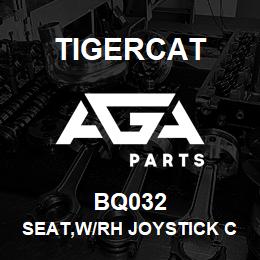 BQ032 Tigercat SEAT,W/RH JOYSTICK CONTROL CARRIER | AGA Parts