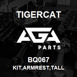 BQ067 Tigercat KIT,ARMREST,TALL | AGA Parts