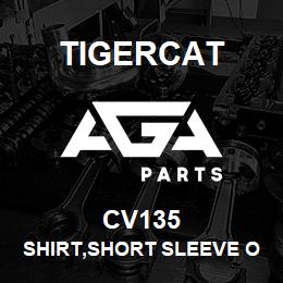 CV135 Tigercat SHIRT,SHORT SLEEVE OXFORD-(POW.BLUE)XLAR | AGA Parts
