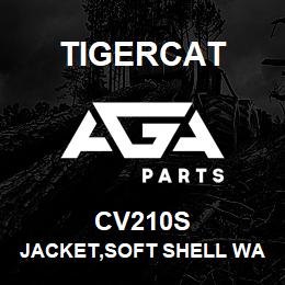 CV210S Tigercat JACKET,SOFT SHELL WATERPROOF,BLACK,MED. | AGA Parts