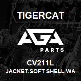 CV211L Tigercat JACKET,SOFT SHELL WATERPROOF,BLACK,XL | AGA Parts