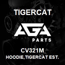 CV321M Tigercat HOODIE,TIGERCAT EST.1992,CHAR.GREY,LARGE | AGA Parts