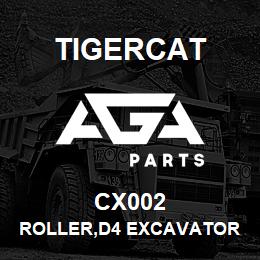 CX002 Tigercat ROLLER,D4 EXCAVATOR SINGLE FLANGE | AGA Parts