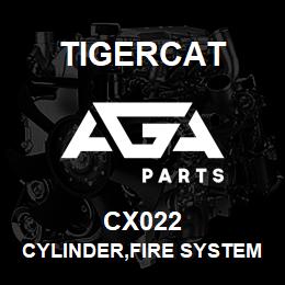 CX022 Tigercat CYLINDER,FIRE SYSTEM,DRY CHEMICAL,50, | AGA Parts