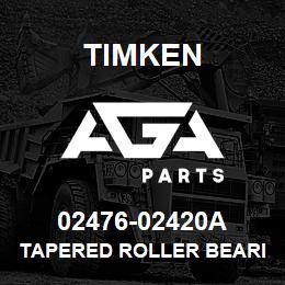 02476-02420A Timken TAPERED ROLLER BEARINGS - TS (TAPERED SINGLE) IMPERIAL | AGA Parts