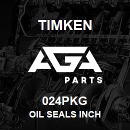 024PKG Timken OIL SEALS INCH | AGA Parts