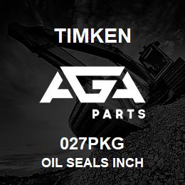 027PKG Timken OIL SEALS INCH | AGA Parts