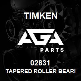02831 Timken TAPERED ROLLER BEARINGS - SINGLE CUPS - IMPERIAL | AGA Parts