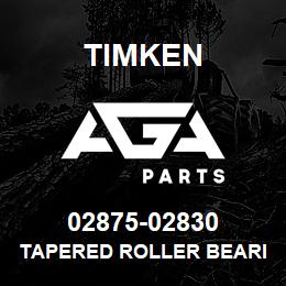 02875-02830 Timken TAPERED ROLLER BEARINGS - TS (TAPERED SINGLE) IMPERIAL | AGA Parts