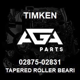02875-02831 Timken TAPERED ROLLER BEARINGS - TS (TAPERED SINGLE) IMPERIAL | AGA Parts