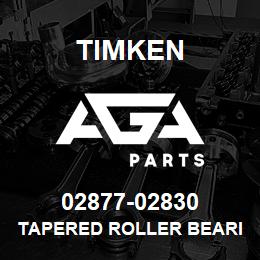 02877-02830 Timken TAPERED ROLLER BEARINGS - TS (TAPERED SINGLE) IMPERIAL | AGA Parts