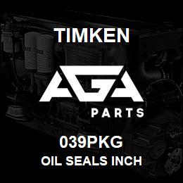 039PKG Timken OIL SEALS INCH | AGA Parts