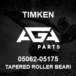 05062-05175 Timken TAPERED ROLLER BEARINGS - TS (TAPERED SINGLE) IMPERIAL | AGA Parts