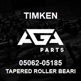 05062-05185 Timken TAPERED ROLLER BEARINGS - TS (TAPERED SINGLE) IMPERIAL | AGA Parts