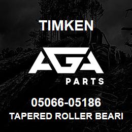 05066-05186 Timken TAPERED ROLLER BEARINGS - TS (TAPERED SINGLE) IMPERIAL | AGA Parts