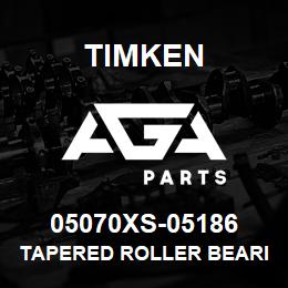 05070XS-05186 Timken TAPERED ROLLER BEARINGS - TS (TAPERED SINGLE) IMPERIAL | AGA Parts