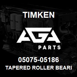 05075-05186 Timken TAPERED ROLLER BEARINGS - TS (TAPERED SINGLE) IMPERIAL | AGA Parts