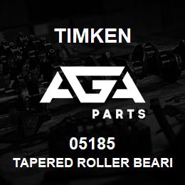 05185 Timken TAPERED ROLLER BEARINGS - SINGLE CUPS - IMPERIAL | AGA Parts