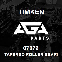 07079 Timken TAPERED ROLLER BEARINGS - SINGLE CONES - IMPERIAL | AGA Parts