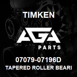 07079-07196D Timken TAPERED ROLLER BEARINGS - TDO (TAPERED DOUBLE OUTER) IMPERIAL | AGA Parts