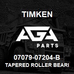 07079-07204-B Timken TAPERED ROLLER BEARINGS - TSF (TAPERED SINGLE WITH FLANGE) IMPERIAL | AGA Parts