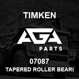 07087 Timken TAPERED ROLLER BEARINGS - SINGLE CONES - IMPERIAL | AGA Parts