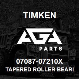 07087-07210X Timken TAPERED ROLLER BEARINGS - TS (TAPERED SINGLE) IMPERIAL | AGA Parts