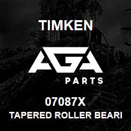 07087X Timken TAPERED ROLLER BEARINGS - SINGLE CONES - IMPERIAL | AGA Parts