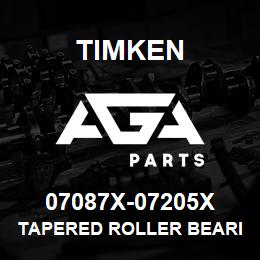 07087X-07205X Timken TAPERED ROLLER BEARINGS - TS (TAPERED SINGLE) IMPERIAL | AGA Parts