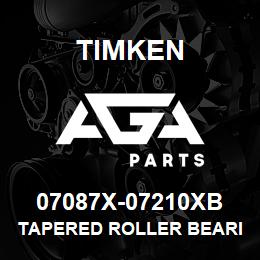 07087X-07210XB Timken TAPERED ROLLER BEARINGS - TSF (TAPERED SINGLE WITH FLANGE) IMPERIAL | AGA Parts