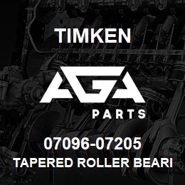 07096-07205 Timken TAPERED ROLLER BEARINGS - TS (TAPERED SINGLE) IMPERIAL | AGA Parts