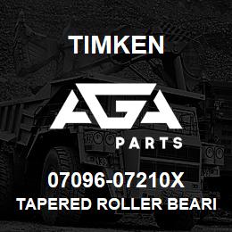 07096-07210X Timken TAPERED ROLLER BEARINGS - TS (TAPERED SINGLE) IMPERIAL | AGA Parts