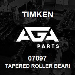 07097 Timken TAPERED ROLLER BEARINGS - SINGLE CONES - IMPERIAL | AGA Parts