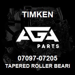 07097-07205 Timken TAPERED ROLLER BEARINGS - TS (TAPERED SINGLE) IMPERIAL | AGA Parts