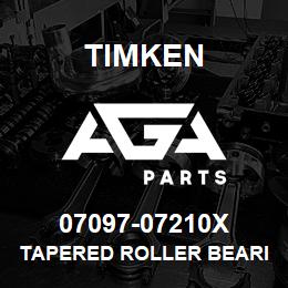 07097-07210X Timken TAPERED ROLLER BEARINGS - TS (TAPERED SINGLE) IMPERIAL | AGA Parts