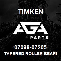 07098-07205 Timken TAPERED ROLLER BEARINGS - TS (TAPERED SINGLE) IMPERIAL | AGA Parts