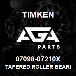 07098-07210X Timken TAPERED ROLLER BEARINGS - TS (TAPERED SINGLE) IMPERIAL | AGA Parts