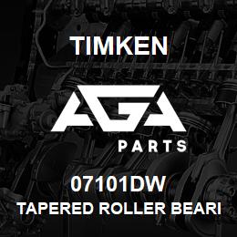 07101DW Timken TAPERED ROLLER BEARINGS - DOUBLE TAPERED CONES - IMPERIAL | AGA Parts